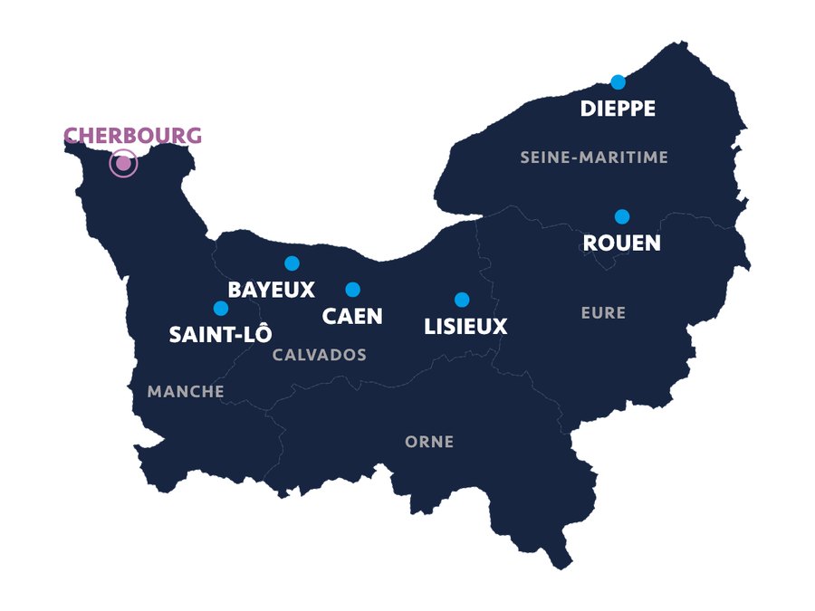 Implantation à Cherbourg