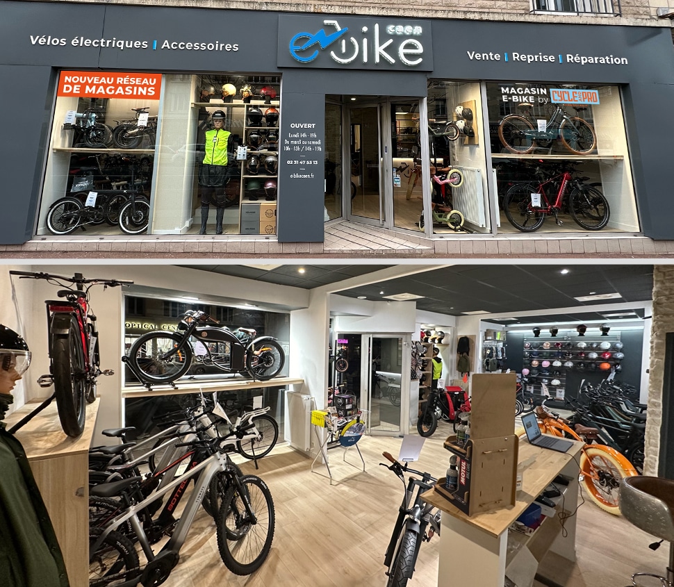 Magasin de vélos électriques E-Bike Caen Centre